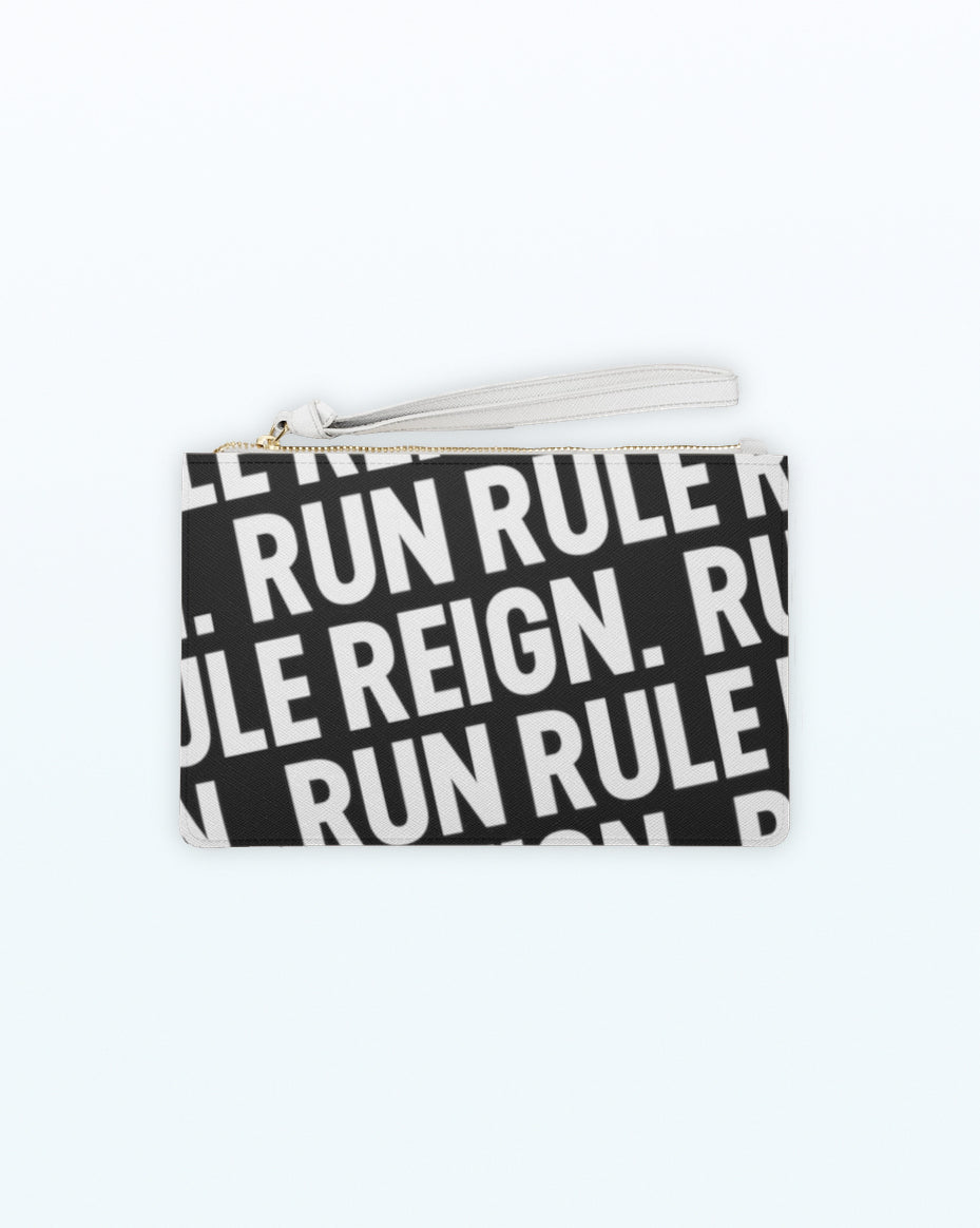 RUN RULE REIGN™ Signature Clutch | Black