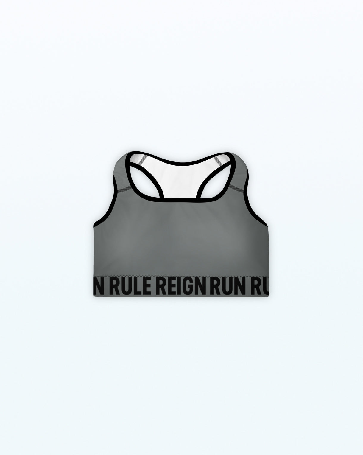 grey gray carbon sports bra medium support yoga #color_carbon