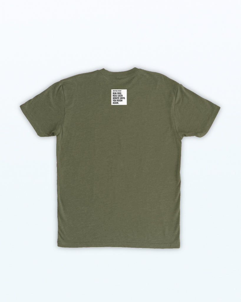Back women men t-shirt athleisure #color_military green