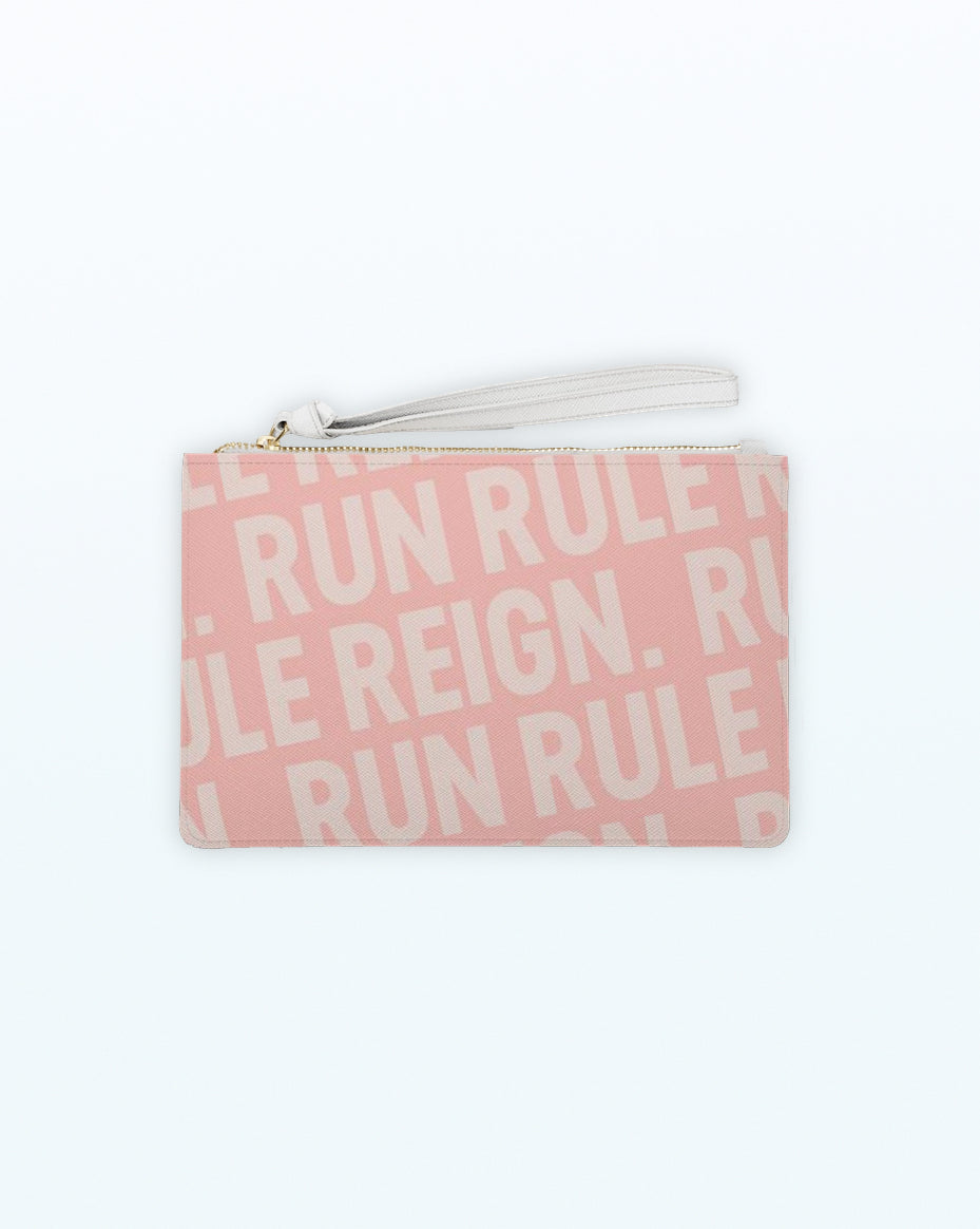 RUN RULE REIGN™ Signature Clutch | Pink