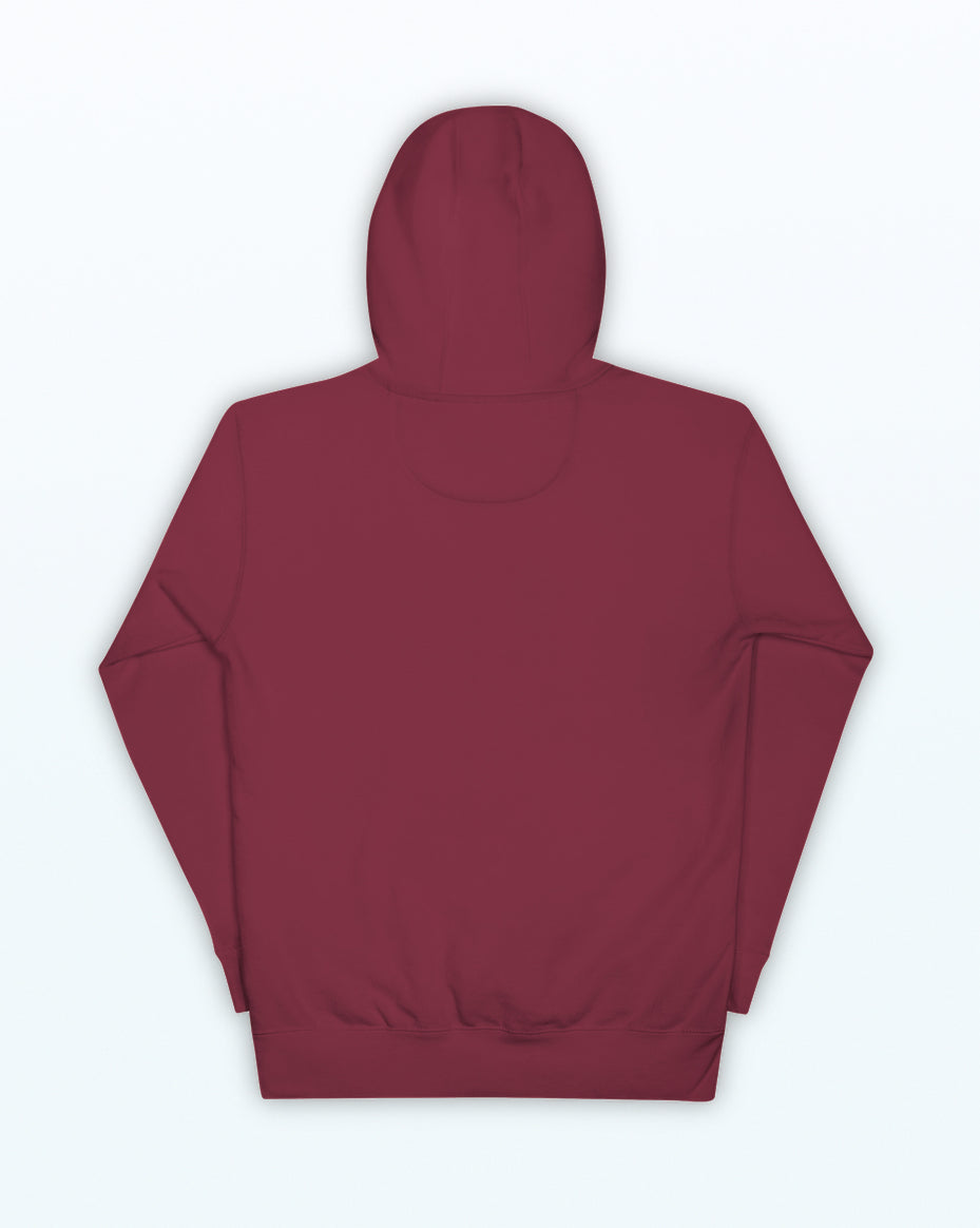 Maroon red athleisure hoodie #color_maroon