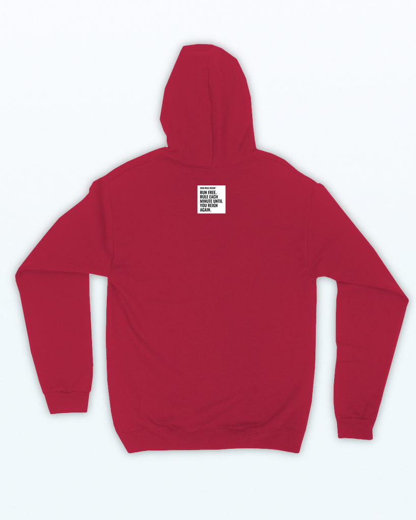 Men athleisure athletic hoodie red #color_red