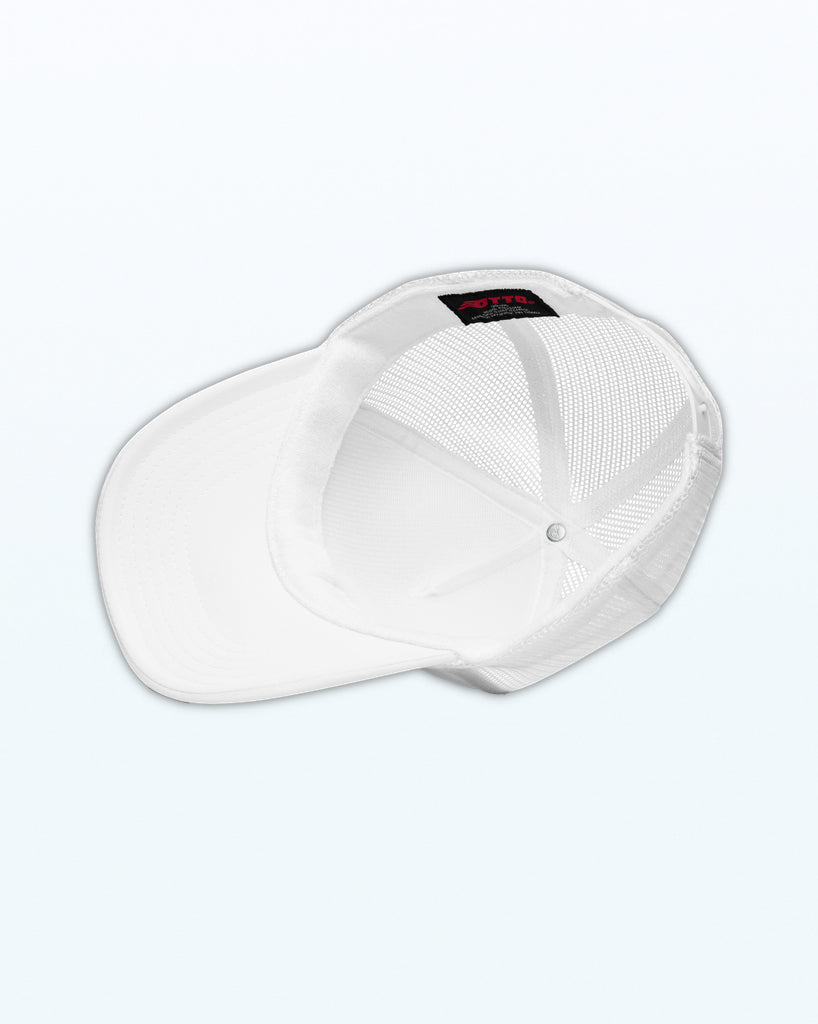 Athleisure foam trucker hat white unisex #color_white