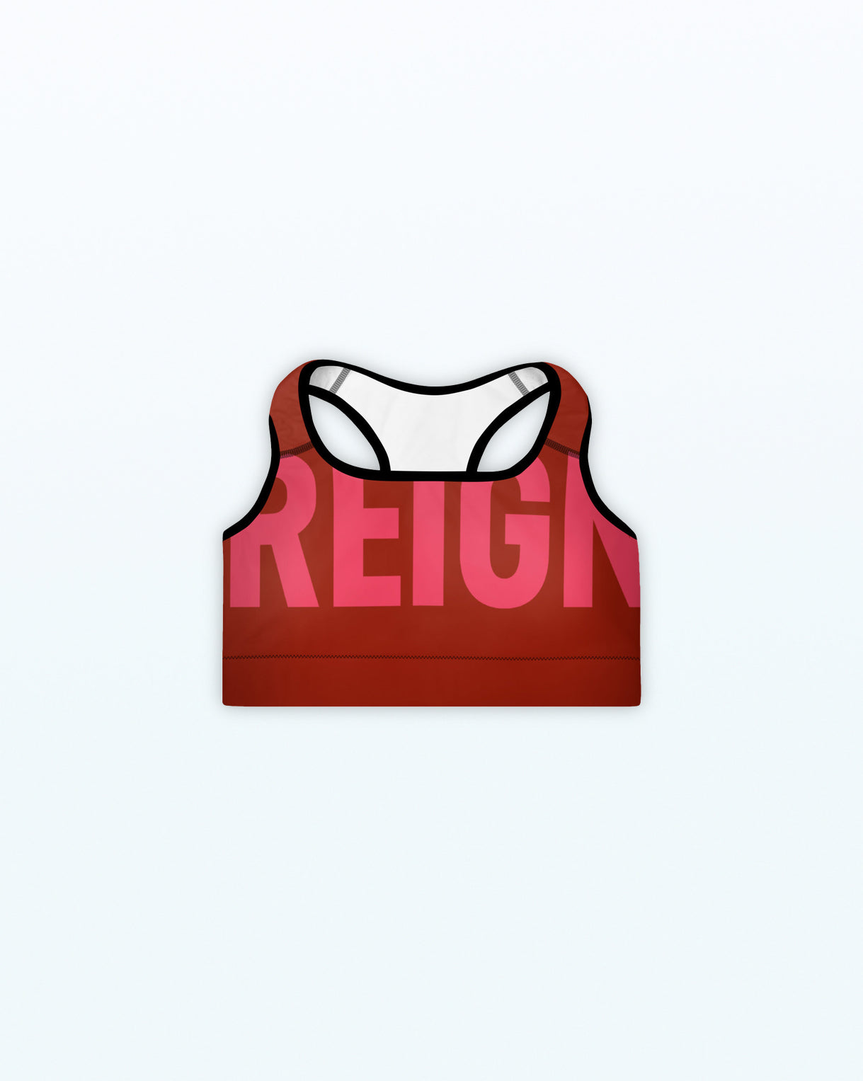 red padded medium support sports bra #color_red